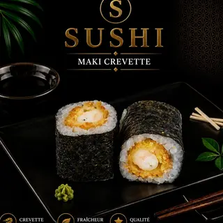 Maki Crevettes -8 pièces-