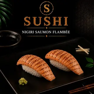 NIGIRI SAUMON FLAMBÉE